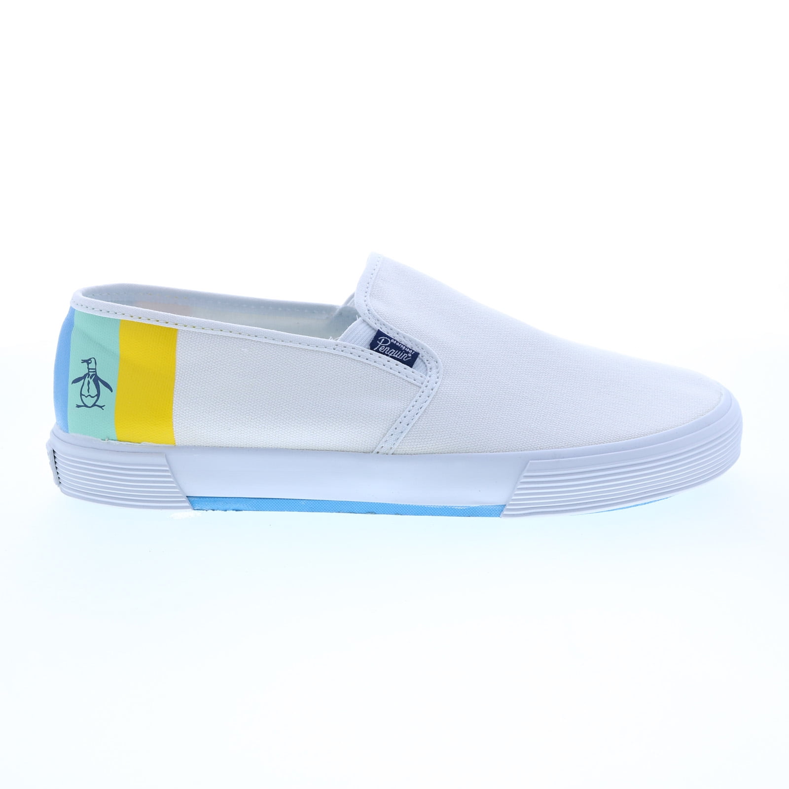 Hawaiian Pineapple Print Men's Slip On Sneakers