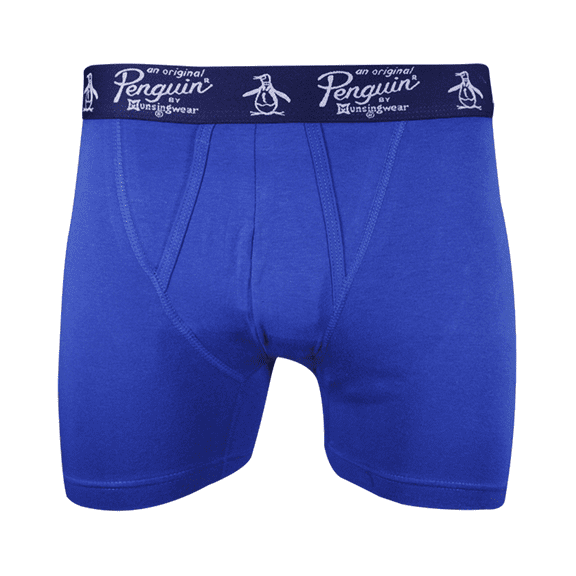 Original Penguin Men's Blue Open Fly Boxer Brief (S01C)