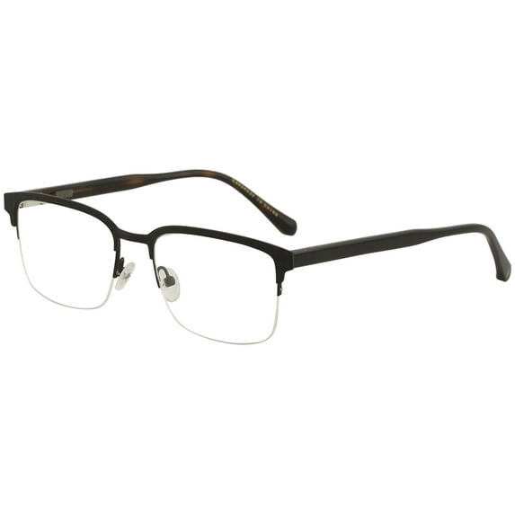 Original Penguin Men's Eyeglasses The Lewis BK Black Half Rim Optical Frame 53mm
