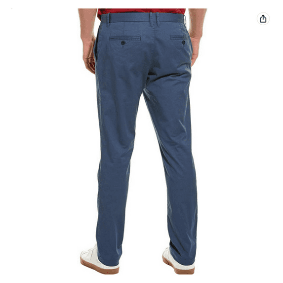 Original Penguin Men's Slim Fit Premium Basic Chino Pants, Sargasso Sea, 29X32