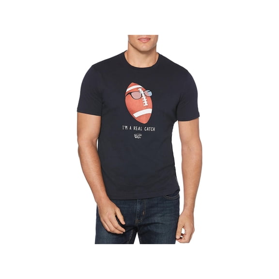 Original Penguin Mens Im A Real Catch Graphic Short Sleeve T-Shirt