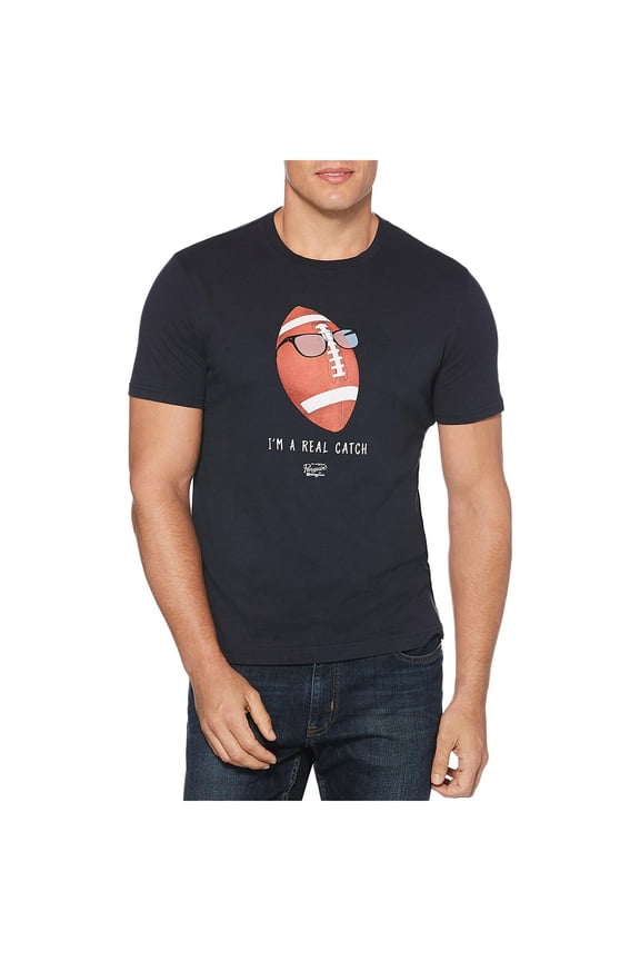 Mens Im A Real Catch Graphic Short Sleeve T-Shirt