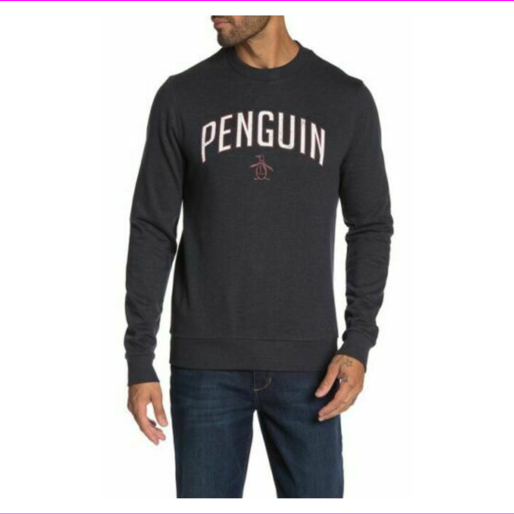 Original Penguin,Munsingwear Brand Logo Crew Neck Sweatshirt ,DARK  SAPPHIRE,Sz L - Walmart.com