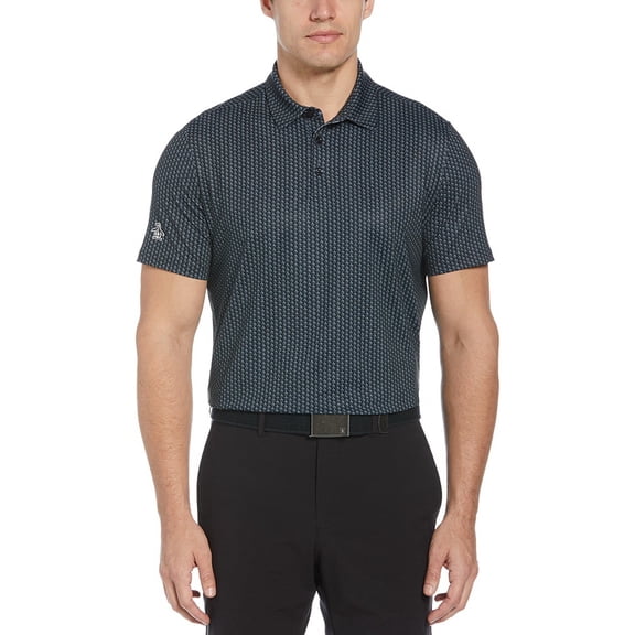 Original Penguin OGKSC0F0 All Over Pete Printed Polo-Caviar-M