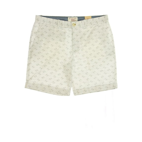 Original Penguin Variegated Flat Front Walking Shorts (33, Beige)