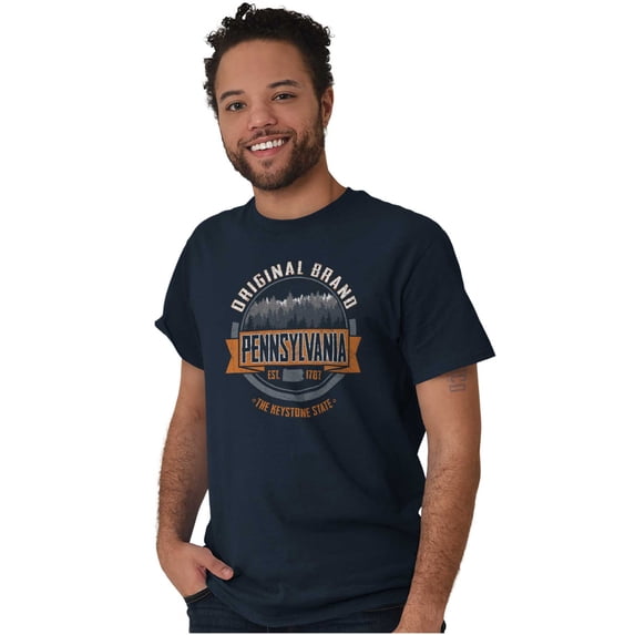 Original Pennsylvania Forest Trees Men's Graphic T Shirt Tees Brisco Brands S