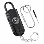 Parasom Original Personal Safety Alarm,Loud 130dB Siren with Keychian ,Emergency Self-Defense Security Alarm with LED Light ,Self-Defense Siren for Women, Men, Elderly(Black)