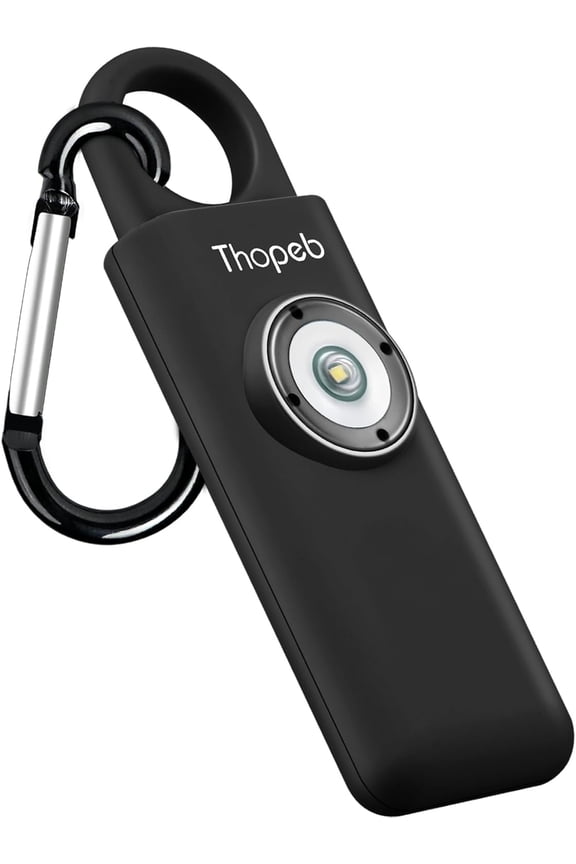 The Original Personal Safety Alarm for Women Self Defense  Elders & Kids Self Defense Keychain Siren  135dB Loud Siren Bird Sound  Cute Key Chains Protection (Charcoal)