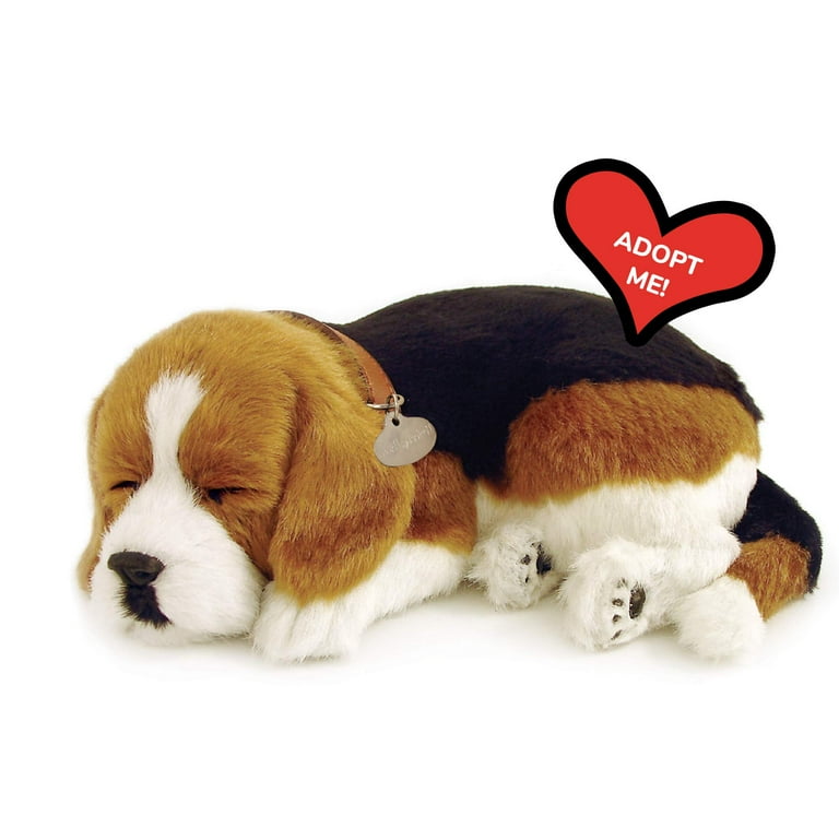 Perfect Petzzz Original Petzzz Beagle Realistic Lifelike Stuffed Interactive Pet Toy Companion Pet Dog with 100 Handcrafted Synthetic Fur