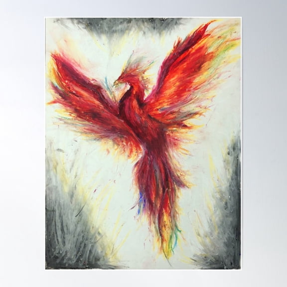 Original Phoenix Poster Wall Art, Modern Wall Decor For Living Room Bedroom, 8x12 UNFRAMED