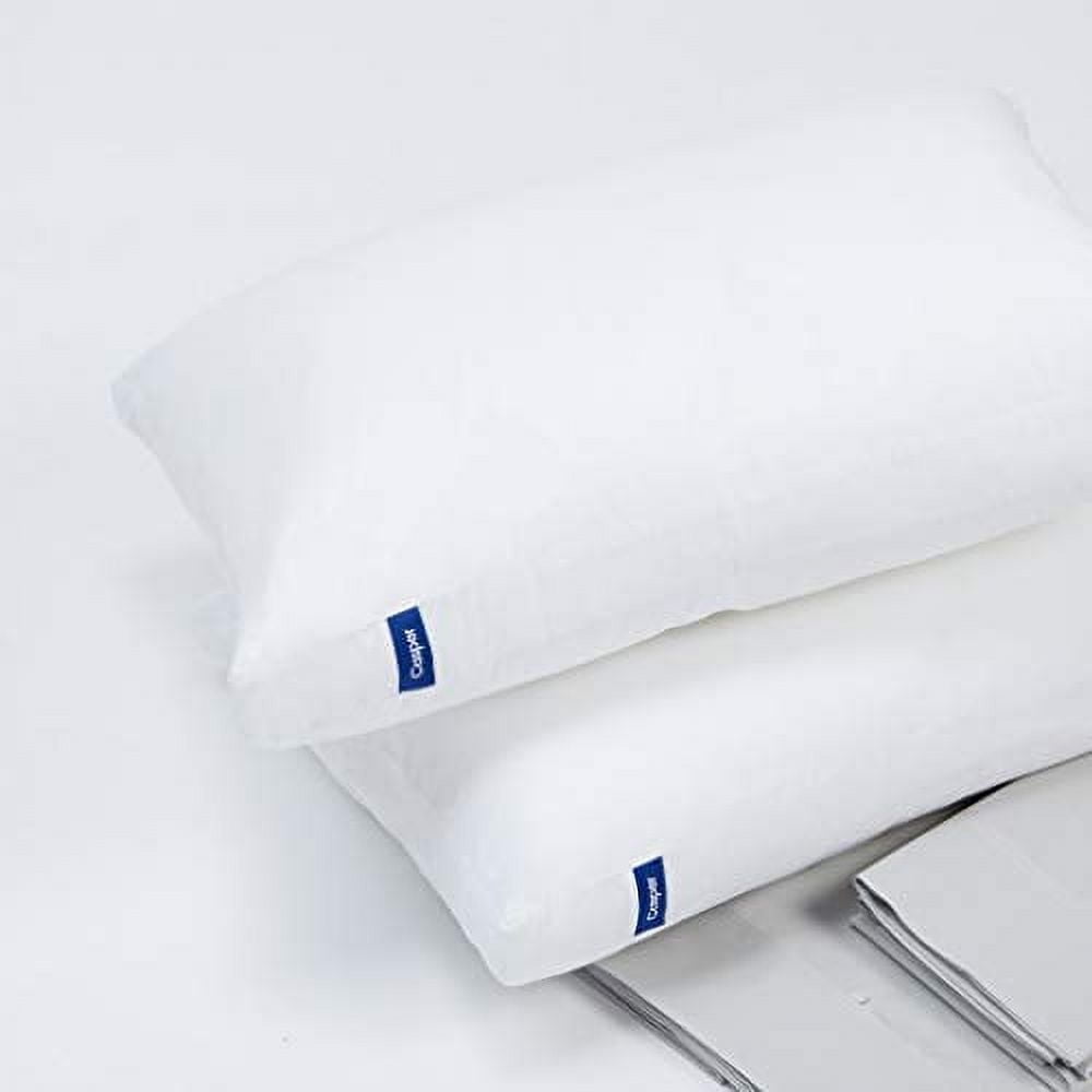 Standard White Polyester Pillow Set, Two Pack