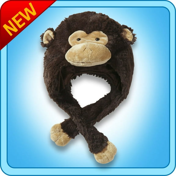Original Pillow Pets Silly Monkey Hat Plush Toy Gift
