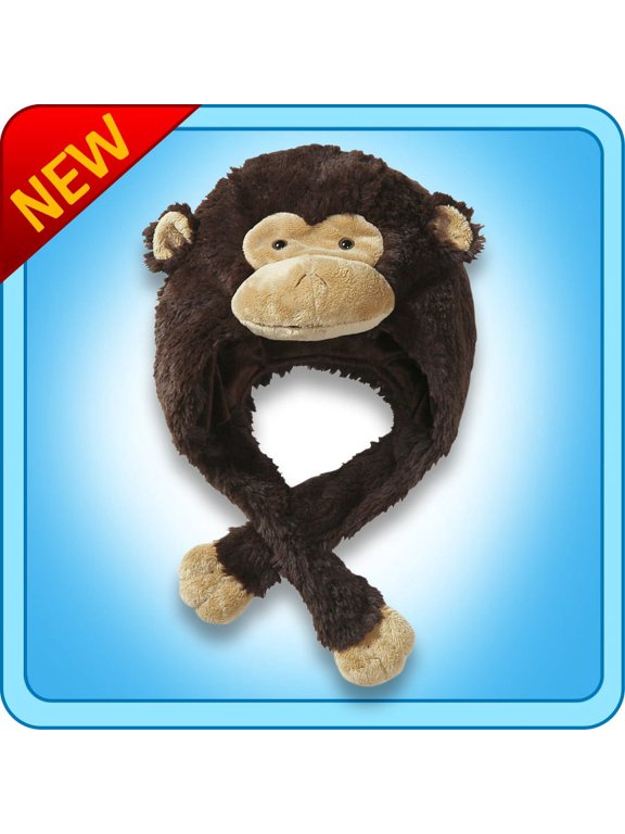 Original Pillow Pets Silly Monkey Hat Plush Toy Gift