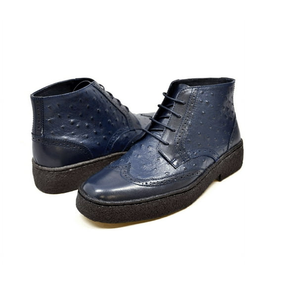 Original Playboy Ostrich & Wingtip Leather Shoes by The British Collection