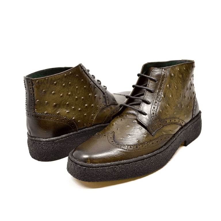 Original Playboy Ostrich & Wingtip Leather Shoes by The  display picture 3