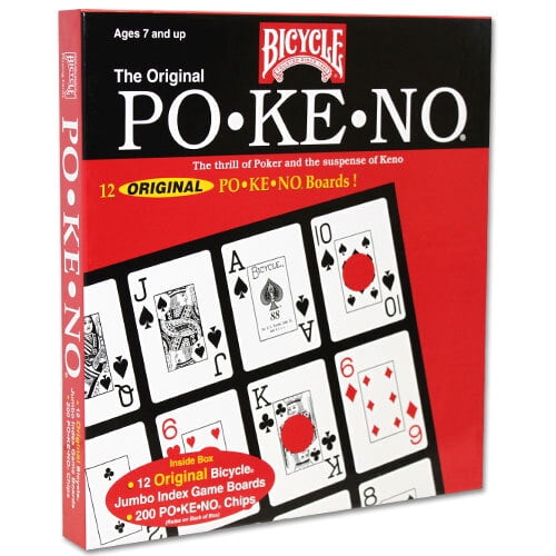 ORIGINAL POKENO GAME BY BICYCLE 12 UNIQUE BOARDS FOR UP TO 12 PLAYERS 