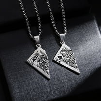 Original Poker QK Pendant Necklace Trendy Men And Women Thai Silver Niche Hip Hop Cool Sweater Chain