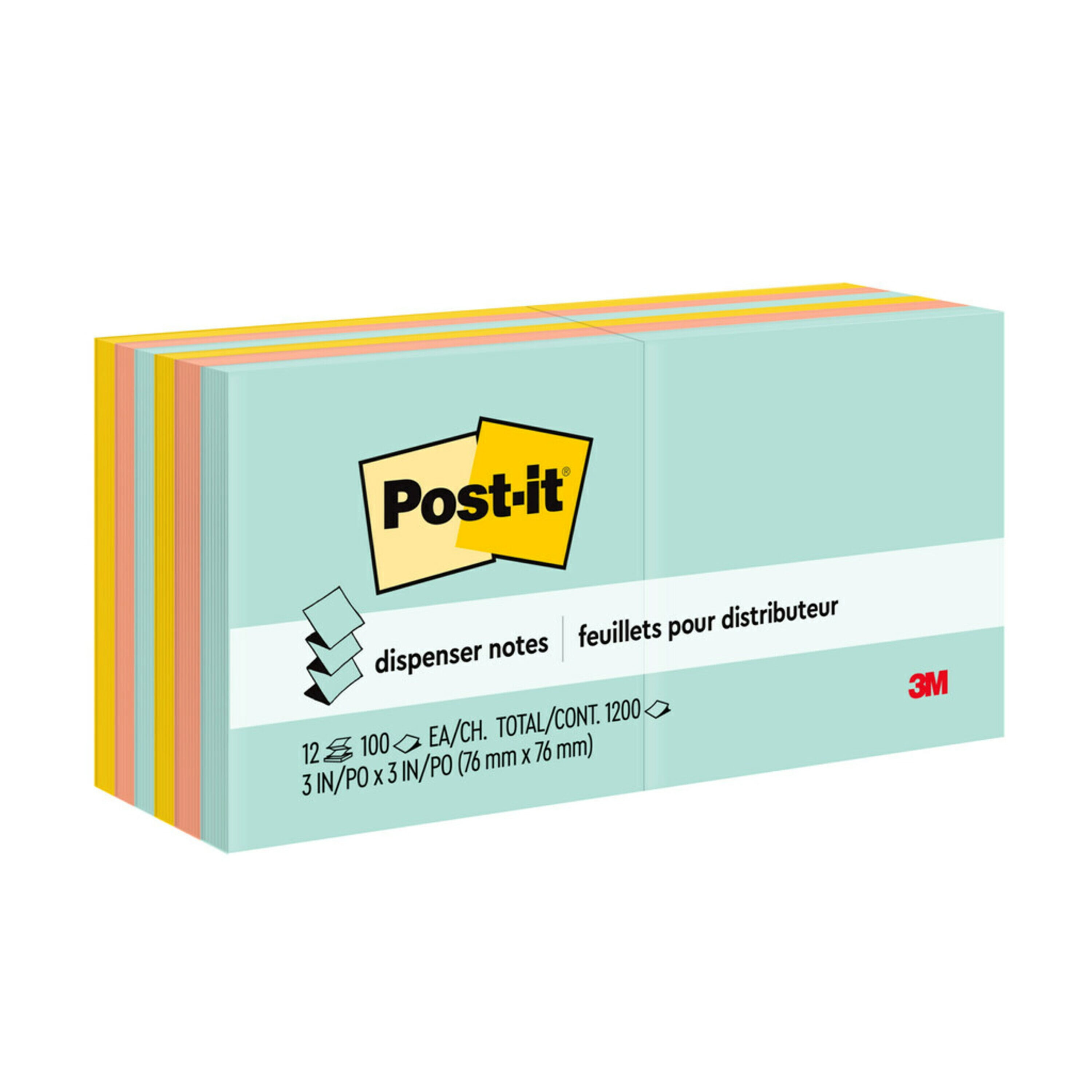 Original Pop-Up Refill, 3 X 3, Assorted Marseille Colors, 100-Sheet, 12/pack | Bundle of 5 Packs