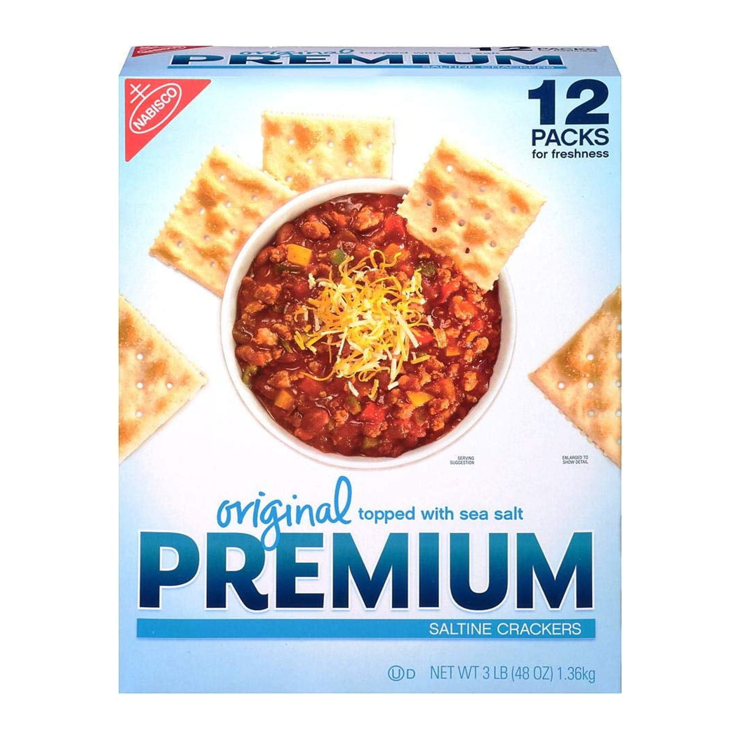 Original Premium Saltine Crackers Topped With Sea Salt, 3 Pound