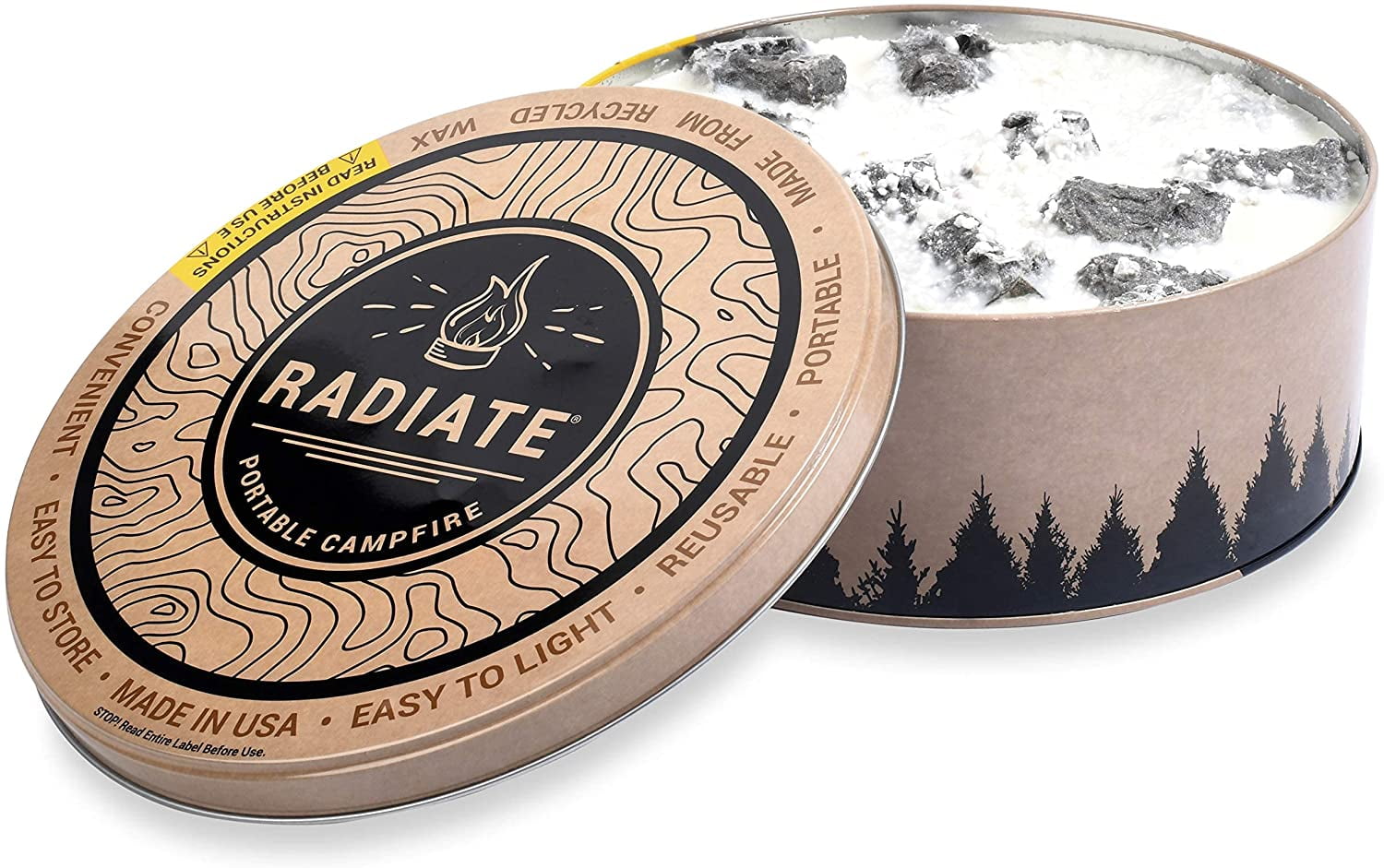 Radiate Portable Campfire 2 Pack: Compact Outdoor Fire Pit for Camping ...