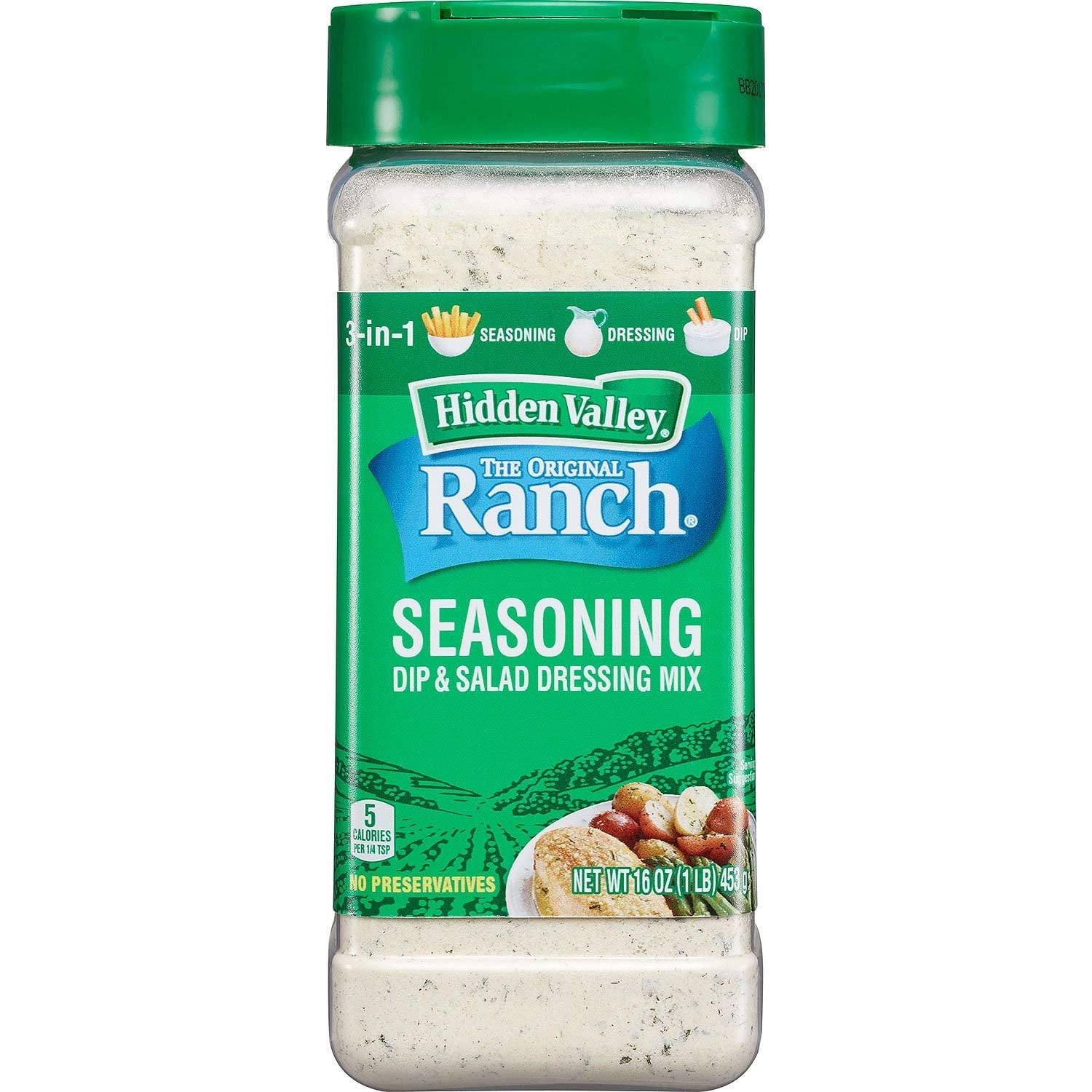 Original Ranch Salad Dressing Mix, 16 Ounce (3 Pack)