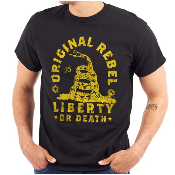 Original Rebel Liberty Death Gadsden Men's Graphic T Shirt Tees Brisco Brands M