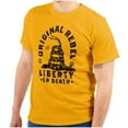 thumbnail image 1 of Original Rebel Liberty Death Gadsden Men's Graphic T Shirt Tees Brisco Brands S, 1 of 6