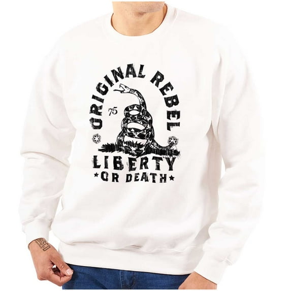 Original Rebel Liberty Death Gadsden Sweatshirt for Men or Women Brisco Brands S