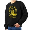 thumbnail image 1 of Original Rebel Liberty Death Gadsden Unisex Plus Fleece Graphic Sweatshirt Brisco Brands 2X, 1 of 6