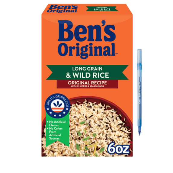 Original Recipe Long Grain Rice & Wild Flavored Rice, 6 oz Box 6 oz