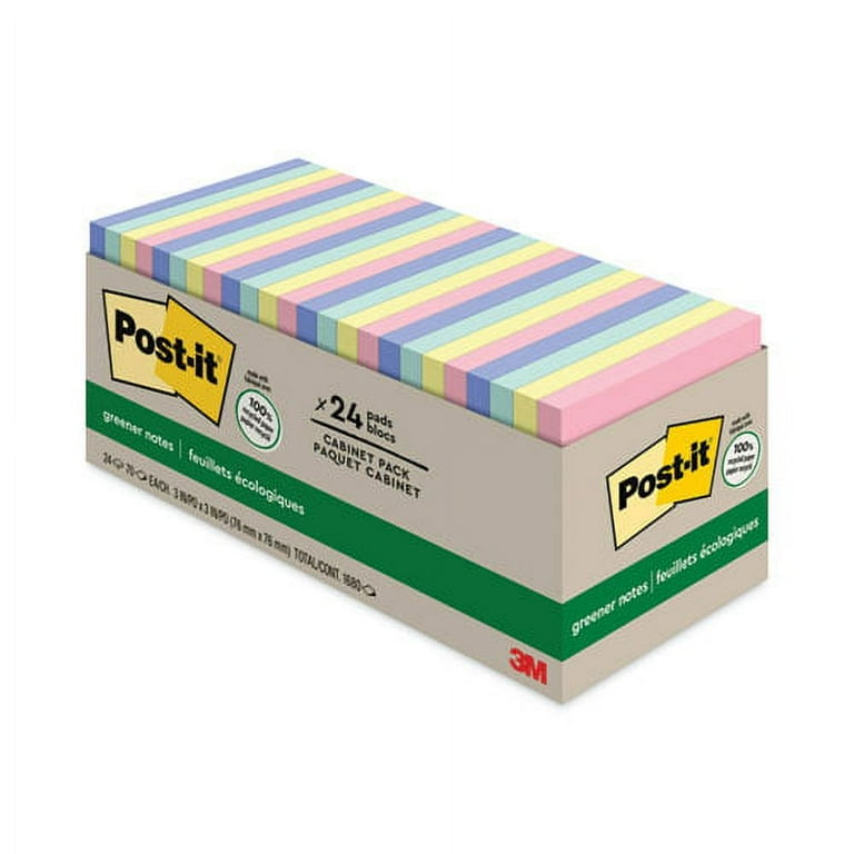 Original Recycled Note Pad Cabinet Pack, 3