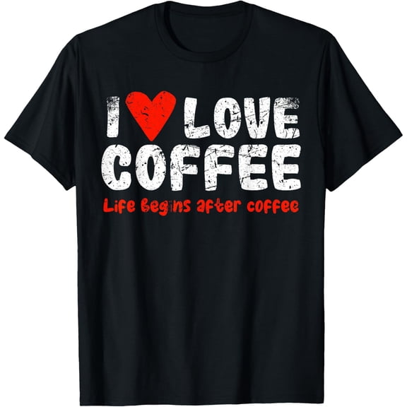 Original Red Heart Clothing Fashion DesignCoffee T-Shirt