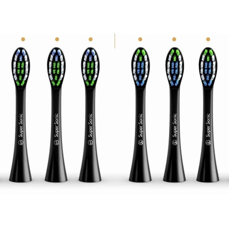 Original Replacement Toothbrush Heads for Wagner Switzerland Whiten+ edition electric toothbrush (black)