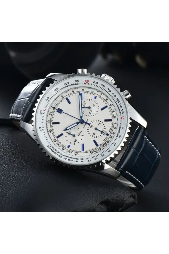 Original Replica Big Dial Multifunctional Automatic Man Watch  Vintage Me Mechanical Watch Chronograph Business Watch Stainless Steel Mens Watch Moon Phase