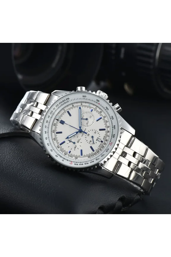 Original Replica Big Dial Multifunctional Automatic Man Watch Vintage Mechanical Waterproof Mal Waterproof Luxury Men's Automatic Chronograph Watch Automatic Watch Chronograph Dress Watch