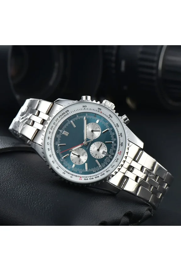 Original Replica Big Dial Multifunctional Automatic Man Watch Vintage Mechanical Waterproof Male Wrist Watches Luminous Moon Phase Dress Watch Mens Watch Business Watch Stainless Steel