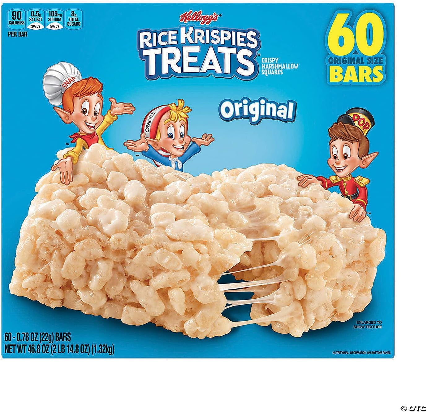 60個☆RICE KRISPIES TREATS (Original) Kellogg's Rice Krispies Treats 60 Ct Original Snack Bars - Walmart.com