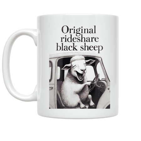 Original Rideshare Black Sheep - Children's Song Humor - 11 oz Ceramic Coffee Mug