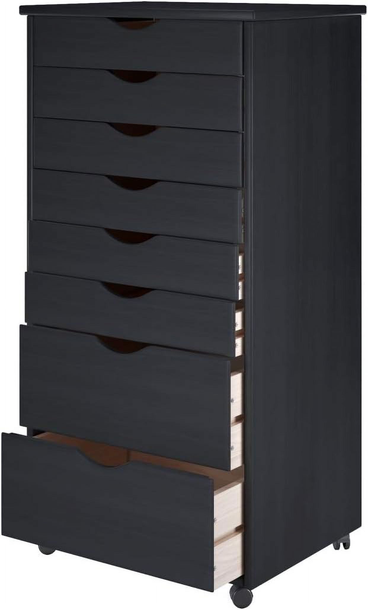 Original Roll Cart, Solid Wood, 6+2 Drawer Extra Wide Drawers Roll