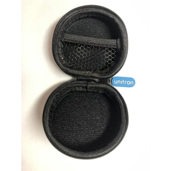 Original Round Black Zipper Storage Case
