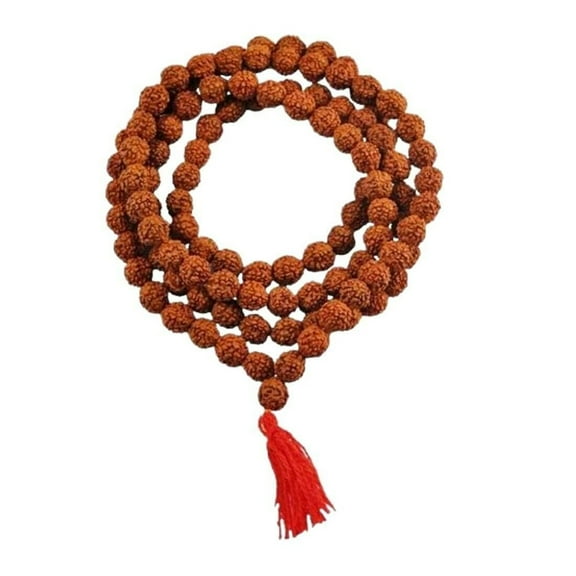 Ankita Gemstones Original Rudraksha Mala, Brown, 16 in Rosary Beads, Certificate