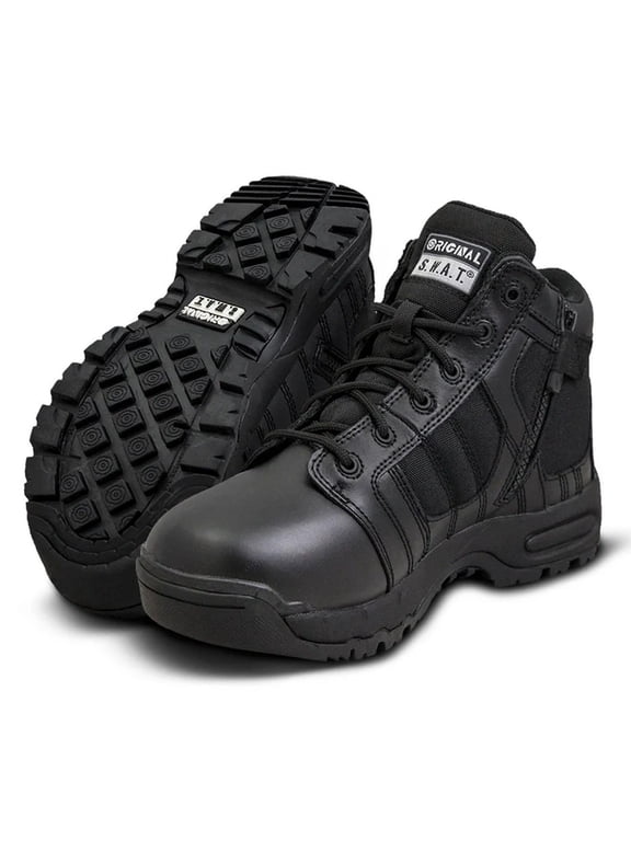 ORIGINAL SWAT Men's Metro Air 5" Side-Zip Boots, Color: Black, Size: 6, Width: R (123101-6)
