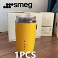 Original SMEG Hot Coffee Insulated Stainless Steel Thermal Glass Mug