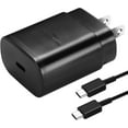 thumbnail image 1 of for Motorola Moto G Stylus (2023) Charger! Super Fast Charger Kit [1 Wall Charger + 2 Type-C Cables] True Digital Super Fast Charging uses dual voltages for up to 50% faster charging! Black, 1 of 5
