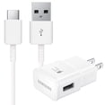 thumbnail image 1 of Adaptive Fast Type C Charger Compatible Samsung Galaxy S21+ S21 Ultra 5G S9 S8 Plus S10 S10e S20 FE Note 8 9 10 20 Plus, USB Wall Charging Power Adapter + 4ft USB Type-C Cable, 1 of 4