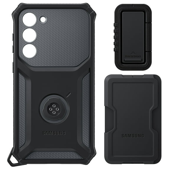 Original Samsung Galaxy S23 PLUS Rugged Gadget Case with Card Slot & Ring Grip