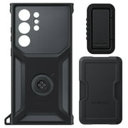 Original Samsung Galaxy S23 ULTRA Rugged Gadget Case with Card Slot & Ring Grip