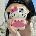thumbnail image 1 of Original Sanrio 3D stereoscopic Hello Kitty cases for iPhone 15 14 13 12 11 pro Max Plus cartoon soft shockproof back cover Y2K, 1 of 8