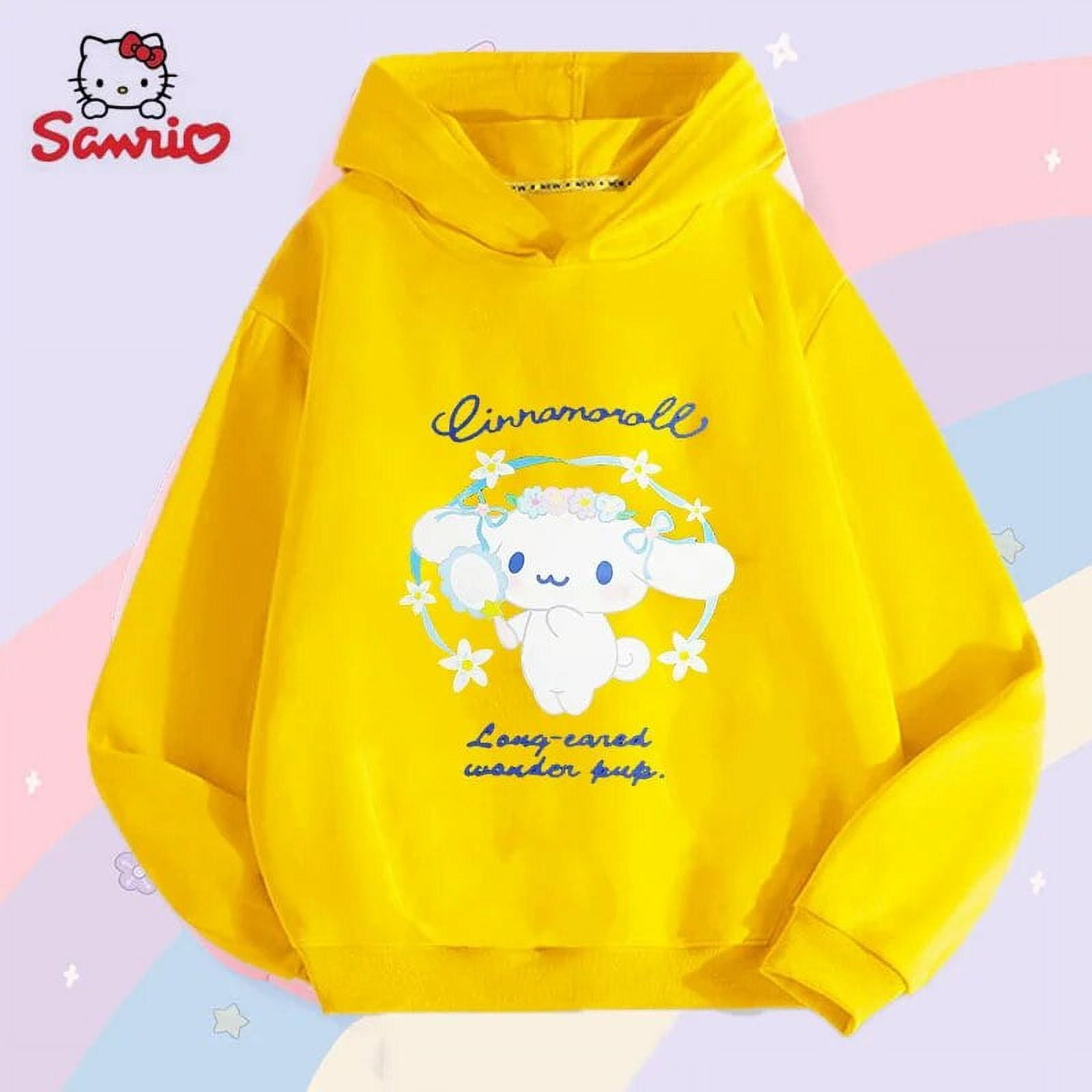 Original Sanrio Cute Children Hoodie Kawaii Anime Kuromi Cinnamoroll ...