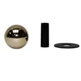 thumbnail image 1 of Original Sanwa Gold Ball Top for Arcade Joystick - LB-35-AU - 35mm diameter, 1 of 1